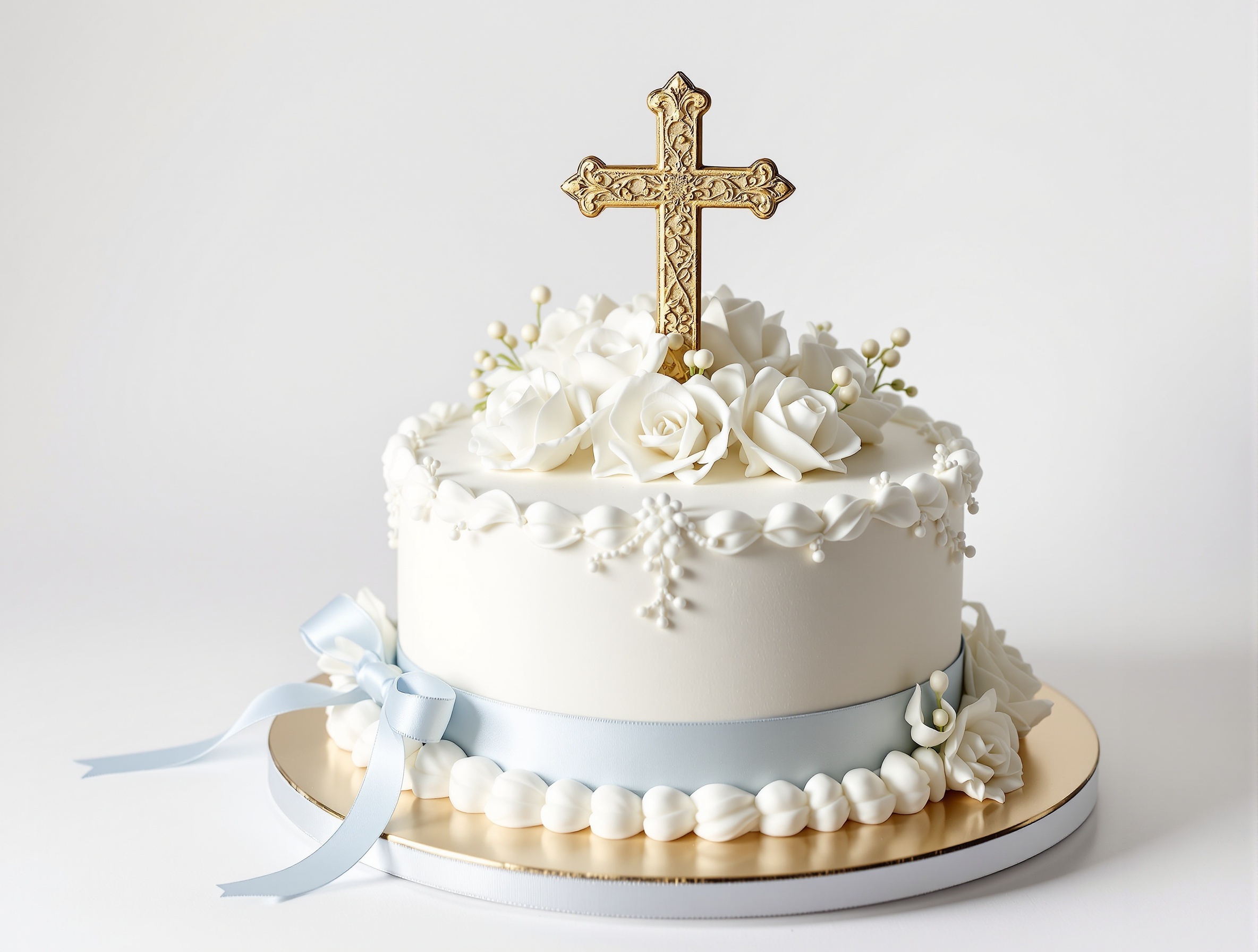 Kommunionstorte mit religiösen Symbolen